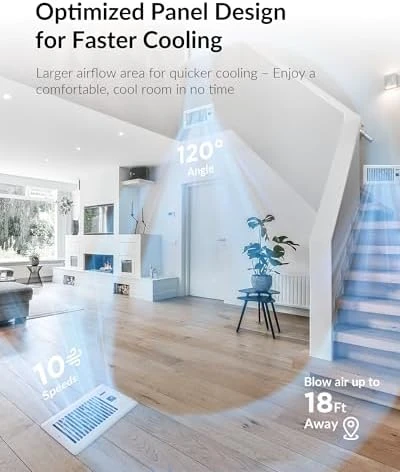 Super Quiet Register Booster Fan — Smart Fan, Howeall
