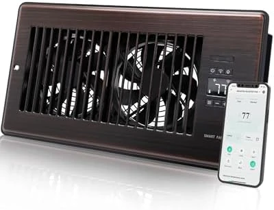 Super Quiet Register Booster Fan — Smart Fan, Howeall
