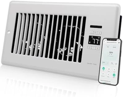 Super Quiet Register Booster Fan — Smart Fan, Howeall
