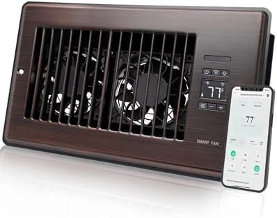 Super Quiet Register Booster Fan — Smart Fan, Howeall
