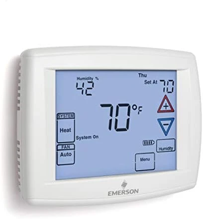 Touchscreen 7-Day Programmable Thermostat — Smart Thermostat, White-Rodgers