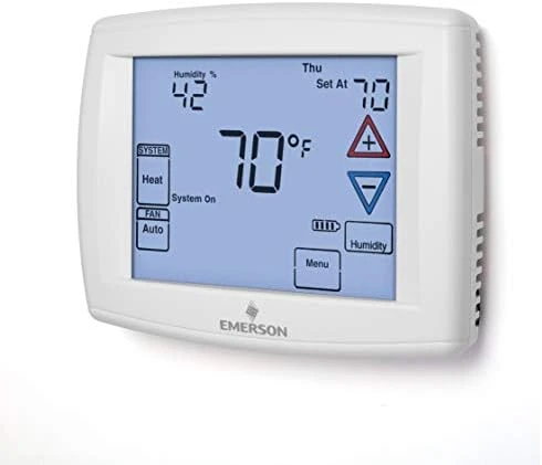 Touchscreen 7-Day Programmable Thermostat — Smart Thermostat, White-Rodgers