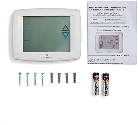 Touchscreen 7-Day Programmable Thermostat — Smart Thermostat, White-Rodgers