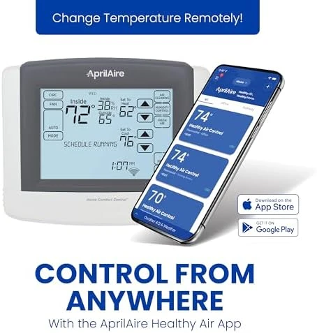 Wi-Fi Programmable Touchscreen Thermostat with IAQ Control — Smart Thermostat, AprilAire