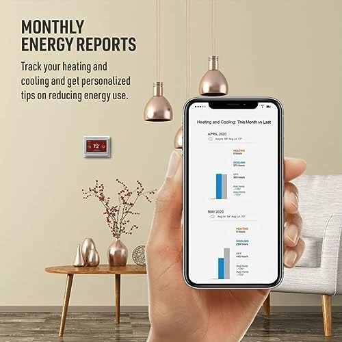 Wi-Fi Smart Color Thermostat + Wall Plate — Smart Thermostat, Honeywell