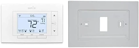 Wi-Fi Smart Thermostat with Wall Plate — Smart Thermostat, Emerson