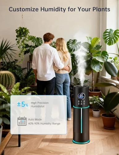 10L/2.64 Gal Humidifier for Large Room 600ft² 60H Runtime 24H Timer Auto Mode APP & Remote Control Top Fill Diffuser... — Humidifier, let'me