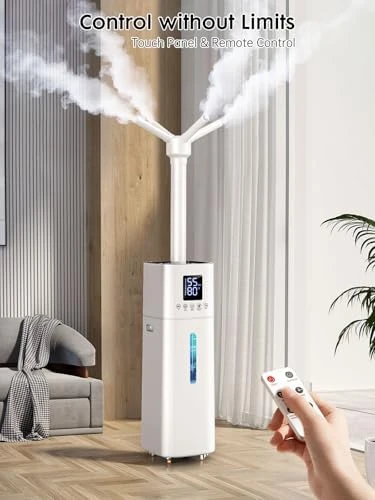 15L/4Gal Humidifier Large Room, 600mL/h Misting, 1200ft² Coverage, Auto Humidity Control, 72H Runtime, Top Fill, Aroma... — Humidifier, Nexva