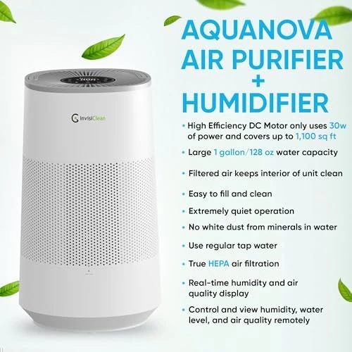 2-in-1 Air Purifier and Humidifier Combo — Air Purifier, InvisiClean