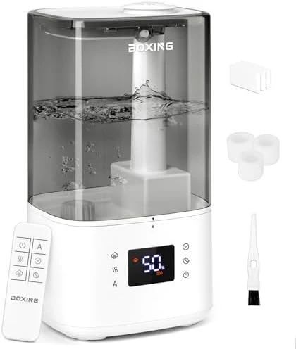 6L Warm and Cool Mist Humidifier with Remote — Humidifier, BOXING