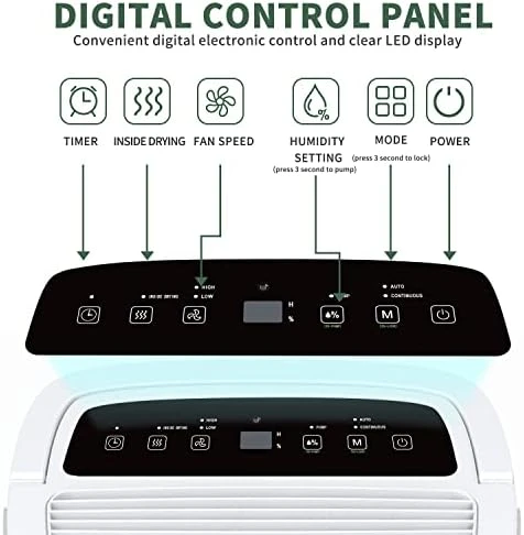 7,000 Sq.Ft Energy Star Dehumidifier with Pump and WIFI — Dehumidifier, Shinco