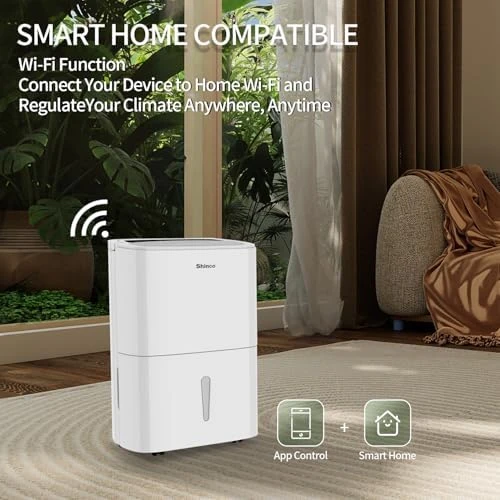 7,000 Sq.Ft Energy Star Dehumidifier with Pump and WIFI — Dehumidifier, Shinco