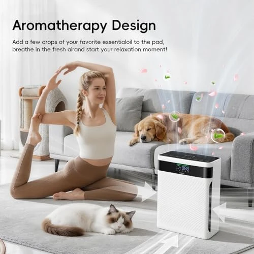 Air Purifier with Pet Hair Capture, H13 HEPA Filter, Smart Auto Mode — Air Purifier, TER