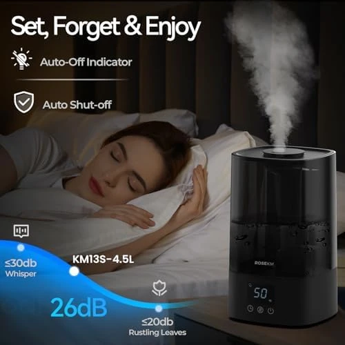 Automatic Humidifier for Bedroom Large Room — Humidifier, Rosekm