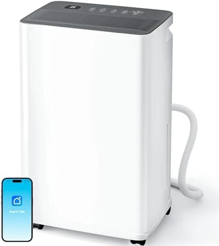 Dehumidifier for Basement, Smart APP WiFi Control, 35 Pint — Dehumidifier, Manastin