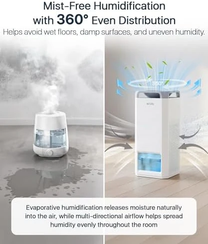 Humidifier and Air Purifier Combo — Humidifier, Afloia