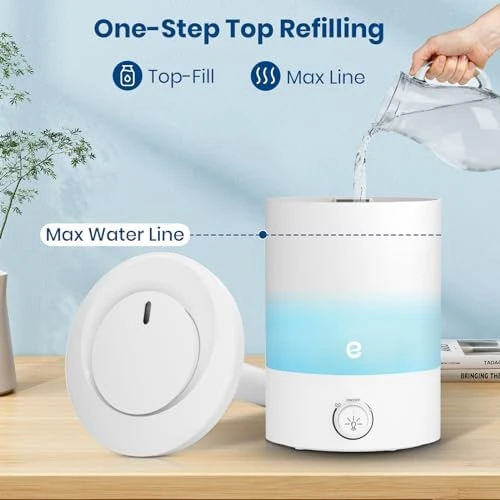 Humidifier for Bedroom — Humidifier, Esemoil