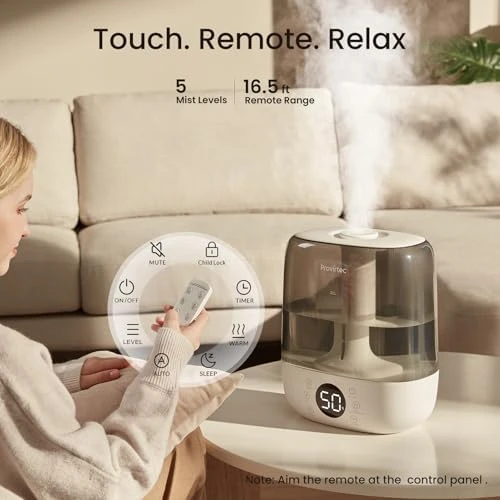 Self-Cleaning Humidifier for Large Room — Humidifier, Provirtec
