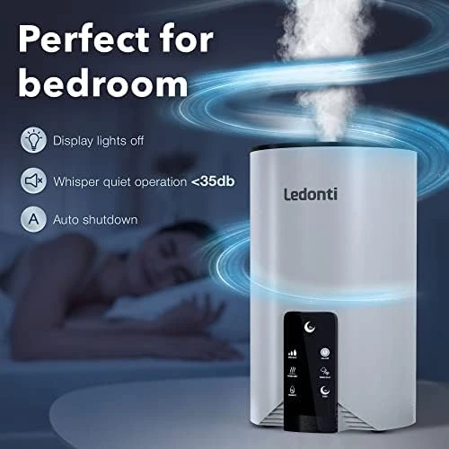 Humidifier for Bedroom Smart Control — Humidifier, Ledonti