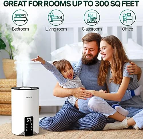 Humidifier for Bedroom Smart Control — Humidifier, Ledonti