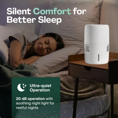 Smart Evaporative Humidifier with App Control & 3L Tank — Humidifier, Klarta
