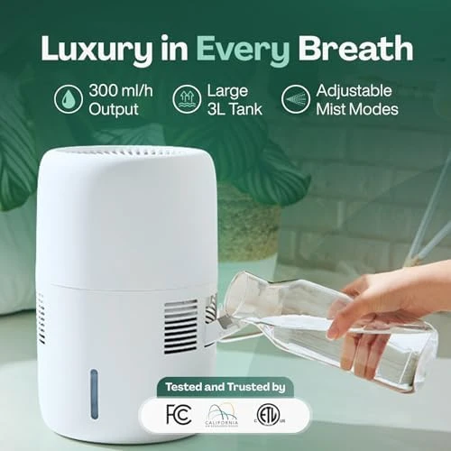 Smart Evaporative Humidifier with App Control & 3L Tank — Humidifier, Klarta