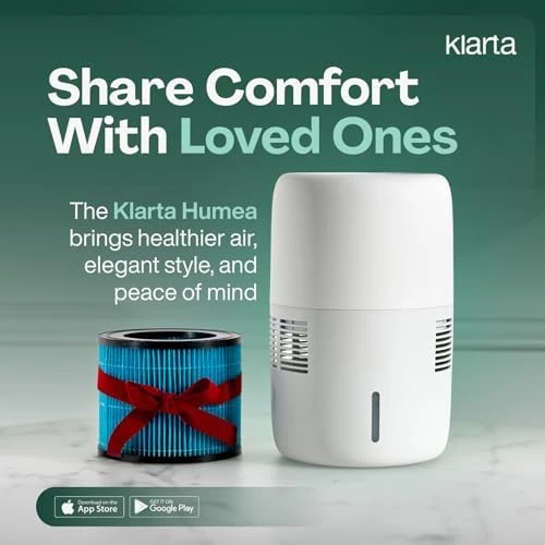 Smart Evaporative Humidifier with App Control & 3L Tank — Humidifier, Klarta