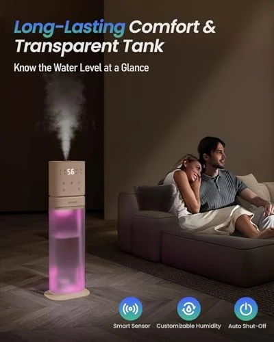 Smart Humidifier for Large Room with Extension Tube — Humidifier, AILINKE