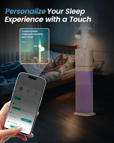 Smart Humidifier for Large Room with Extension Tube — Humidifier, AILINKE