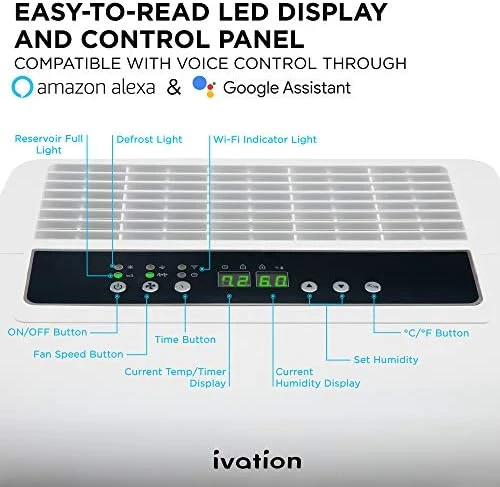 Smart Wi-Fi Dehumidifier with Pump — Dehumidifier, Ivation
