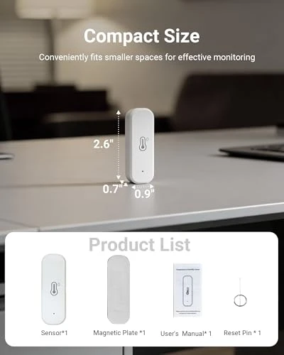 Smart WiFi Temperature Humidity Monitor — Humidifier, Drusine
