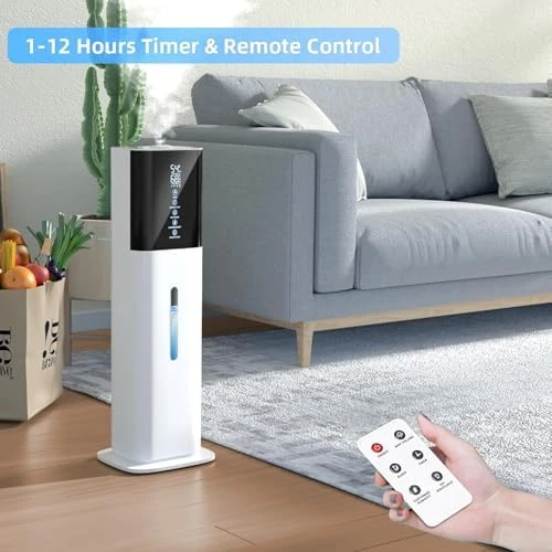 Ultrasonic Cool Mist Humidifier with Timer and Humidistat — Humidifier, let'me