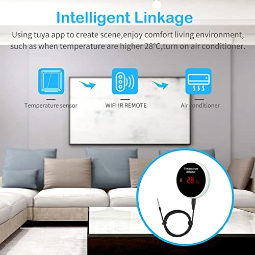 WiFi Smart Thermometer with Waterproof Probe — Smart Thermometer, Gaoducash