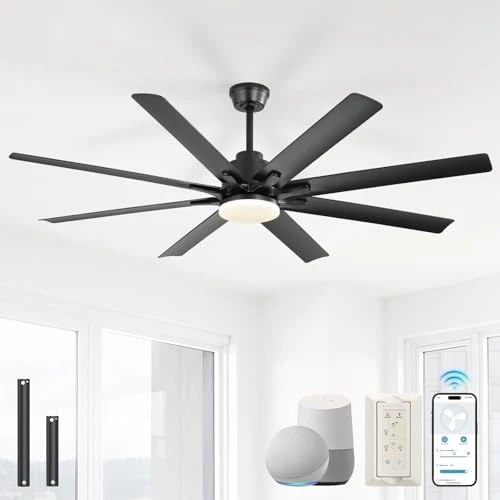 66 Inch Smart Ceiling Fan with Light — Smart Fan, Sofucor