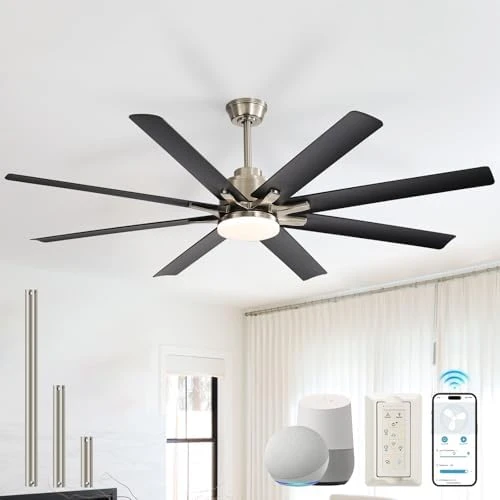 66 Inch Smart Ceiling Fan with Light — Smart Fan, Sofucor