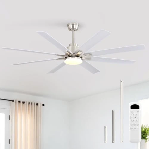 66 Inch Smart Ceiling Fan with Light — Smart Fan, Sofucor