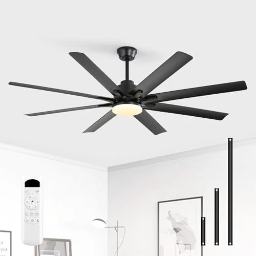66 Inch Smart Ceiling Fan with Light — Smart Fan, Sofucor