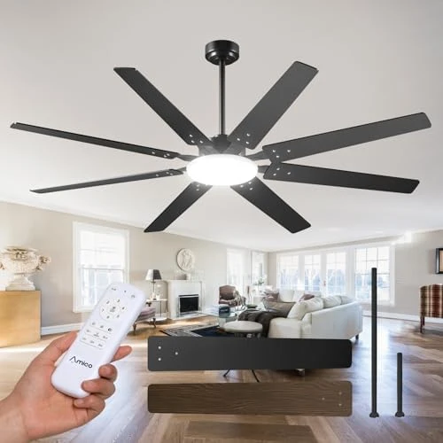 72 Inch Smart Ceiling Fan with Lights — Smart Fan, Amico