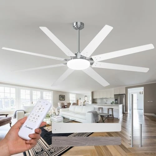72 Inch Smart Ceiling Fan with Lights — Smart Fan, Amico