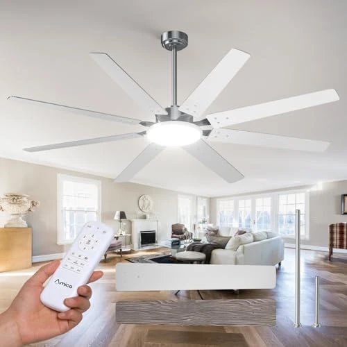 72 Inch Smart Ceiling Fan with Lights — Smart Fan, Amico
