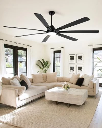 84" Large Smart Ceiling Fan with Lights Remote Control via WiFi Alexa — Smart Fan, Minislak