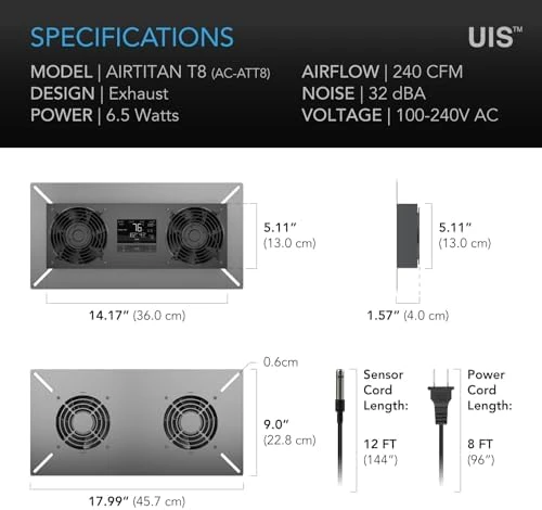 Crawlspace Basement Ventilator Fan — Smart Fan, AC Infinity