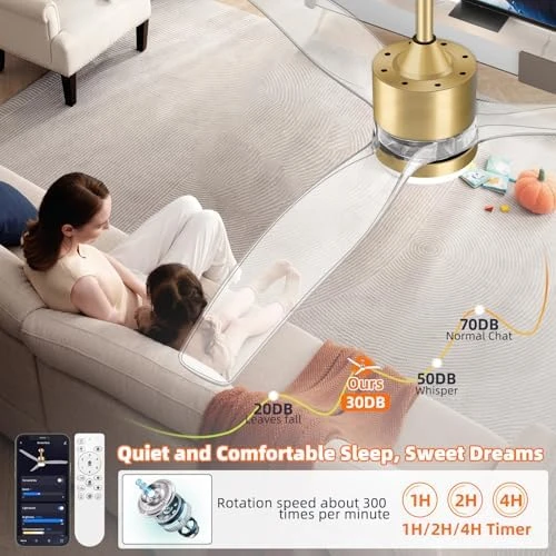 Smart Ceiling Fan with Light — Smart Fan, OKELI