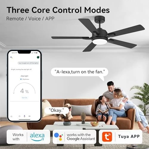 Smart Ceiling Fan with Lights — Smart Fan, cumilo