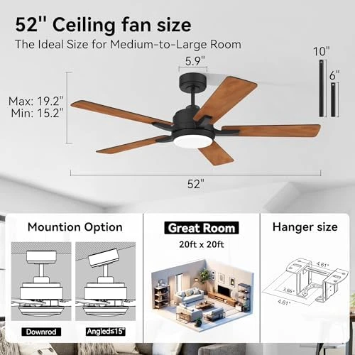 Smart Ceiling Fan with Lights — Smart Fan, cumilo