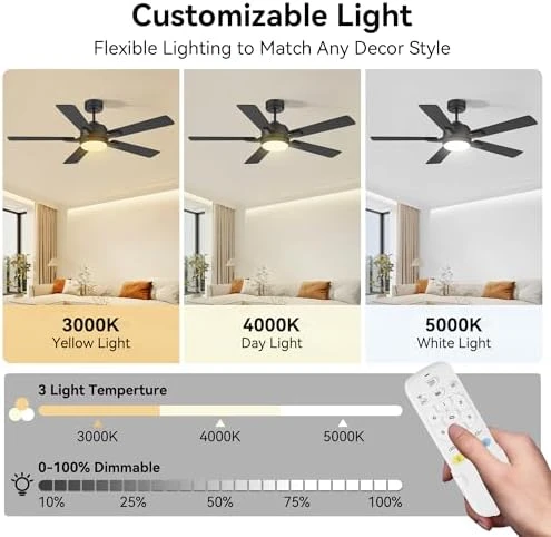 Smart Ceiling Fan with Lights — Smart Fan, cumilo