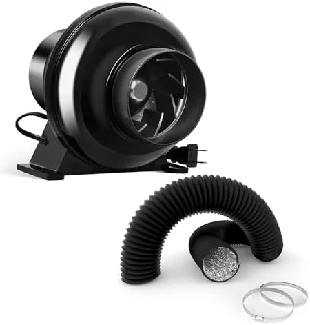 Smart Inline Duct Fan with Humidity Temperature Control — Smart Fan, iPower