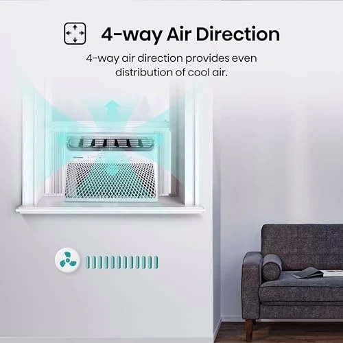 14,000 BTU Smart Window Air Conditioner — Smart Fan, Hisense