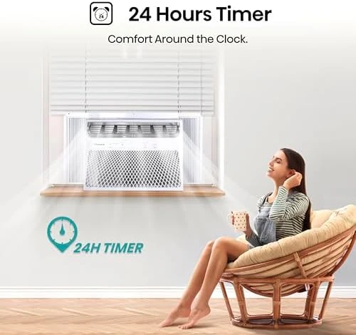 14,000 BTU Smart Window Air Conditioner — Smart Fan, Hisense