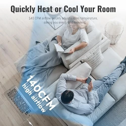 Register Booster Fan for 4" x 12" Holes — Smart Fan, SANYCASA